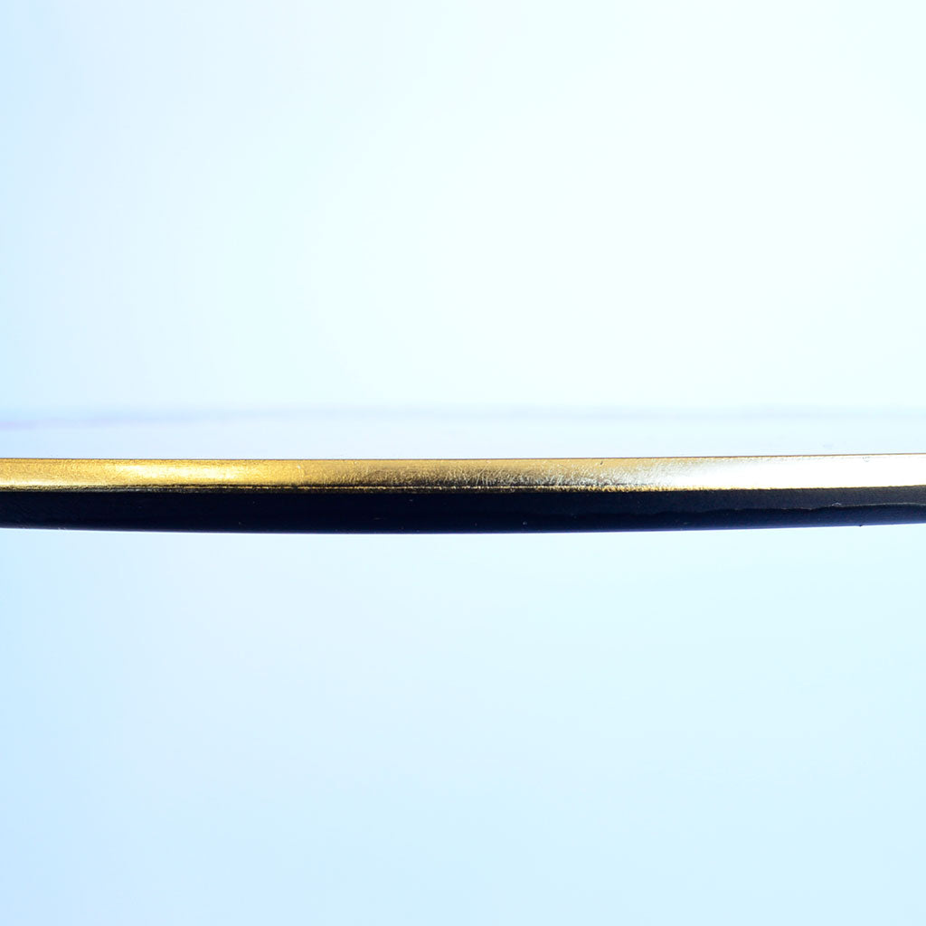 Lacquerware Decorative Plate with Gold Leaf "Mt. Fuji and Cherry Blossom" Size 11.0