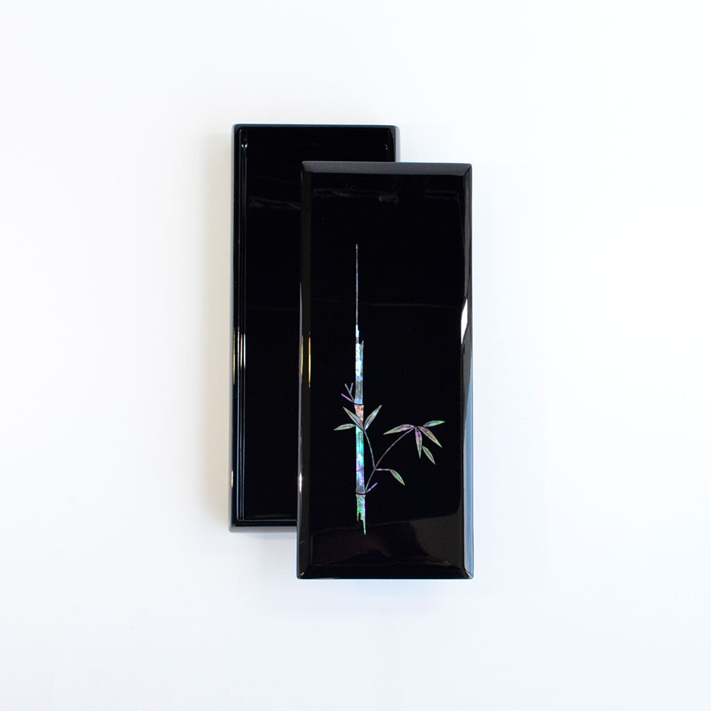 Lacquerware Pen Box with Raden