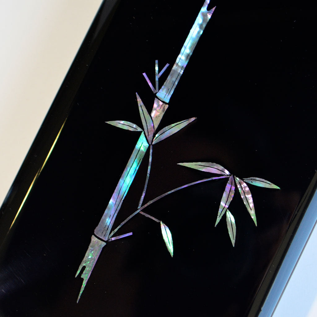 Lacquerware Pen Box with Raden