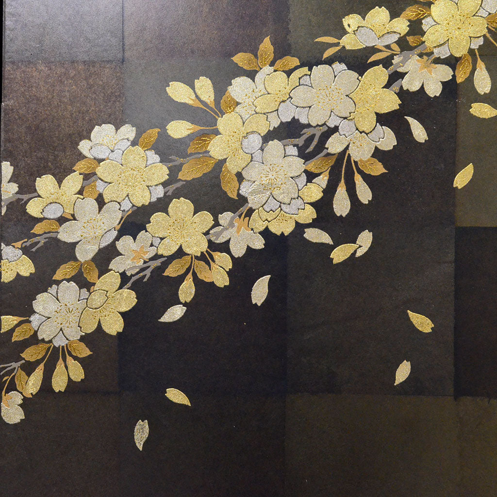 Byobu Folding Screen with 4 Panels "Cherry blossoms"