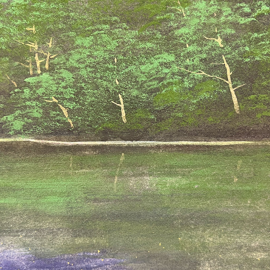 Japanese Hanging Scroll Kakejiku Tomohiro Shimada "Mt. Bandai"