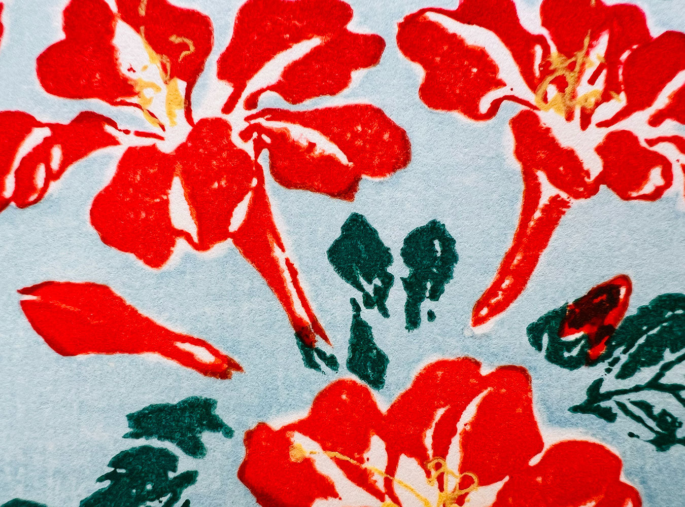 Woodblock printing "Cat and mice" by Kawanabe Kyosai Published by UNSODO