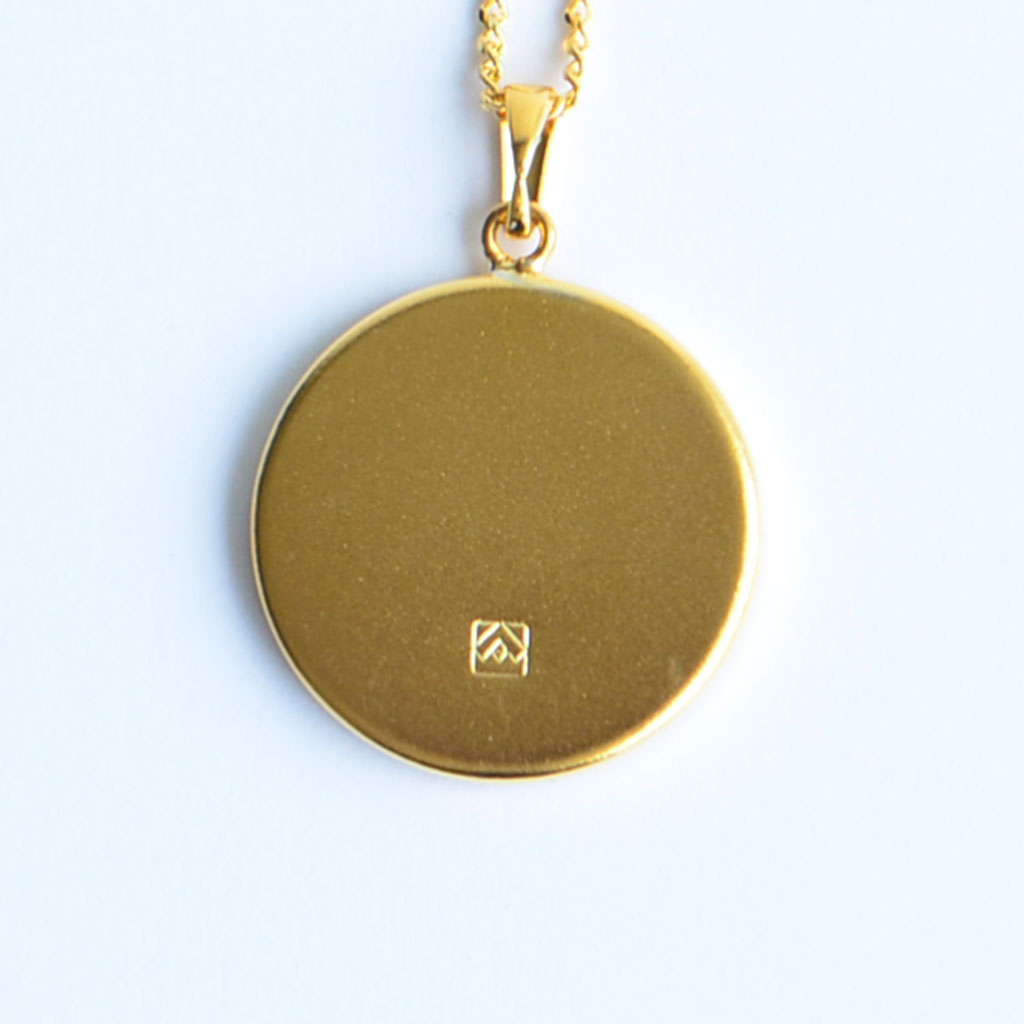 Kyoto Damascene Pendant "Grove" – Diameter: 2.0 cm