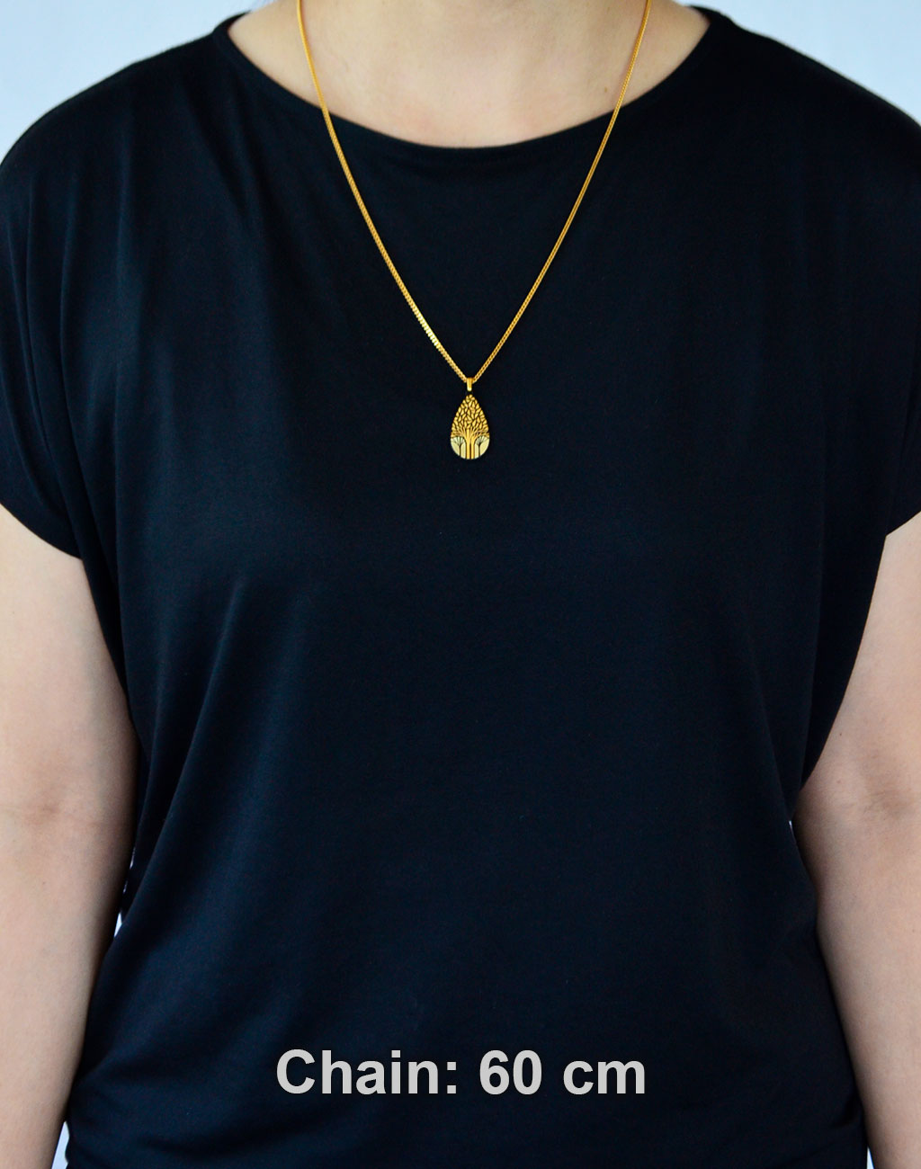 Kyoto Damascene Pendant "Grove" – Drop shape