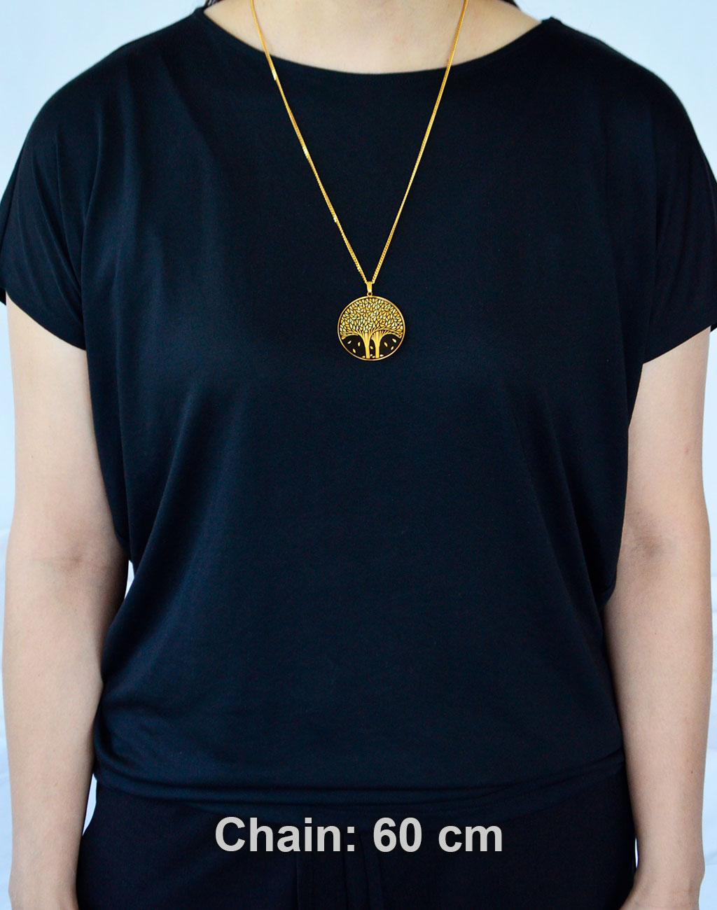 Kyoto Damascene Pendant "Fallen Leaves" – Diameter: 3.9 cm