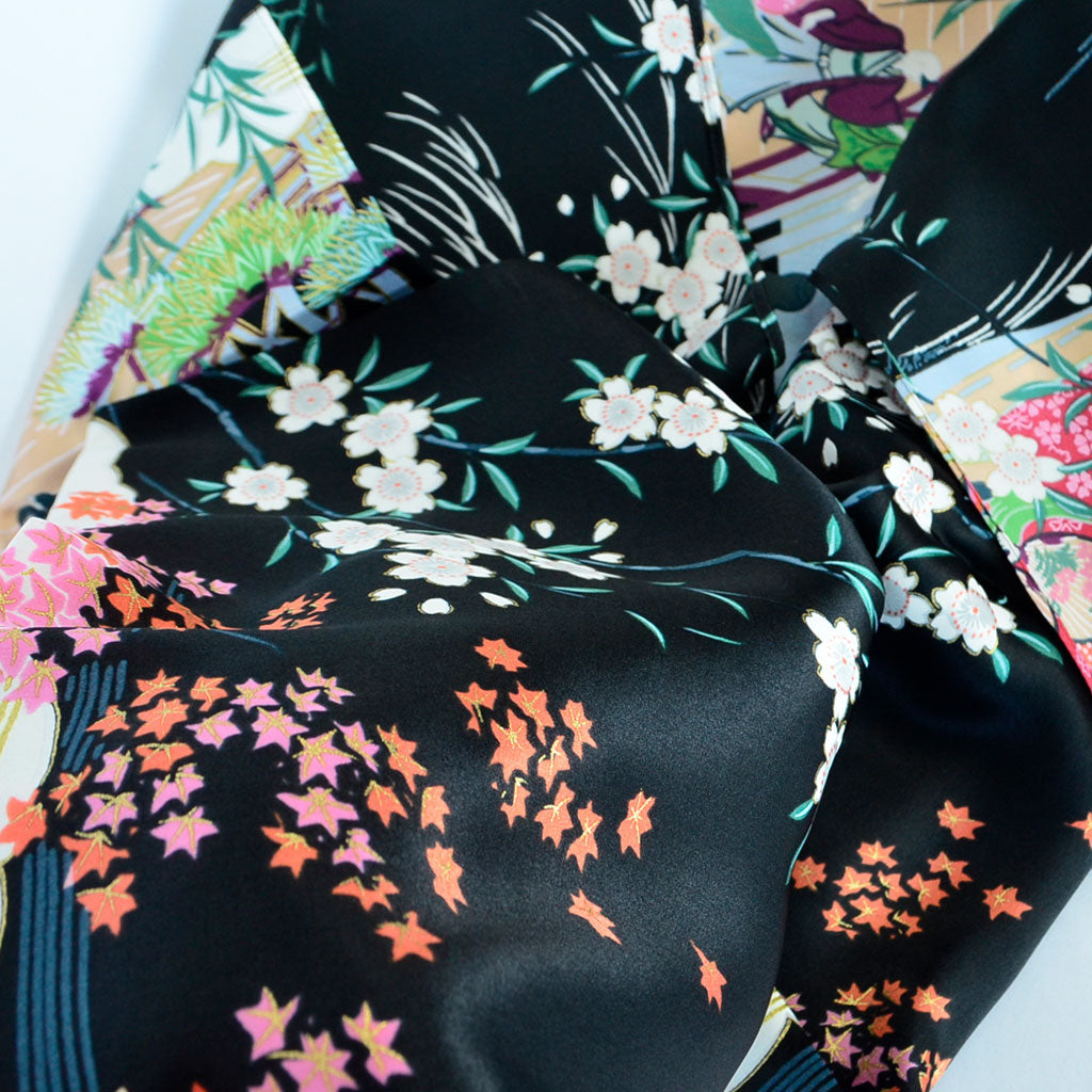 Silk scarf long "Boating"