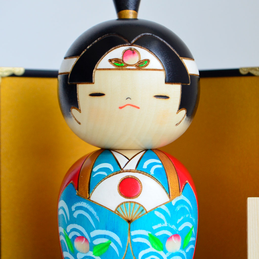 Kokeshi doll ”Momo Taro”