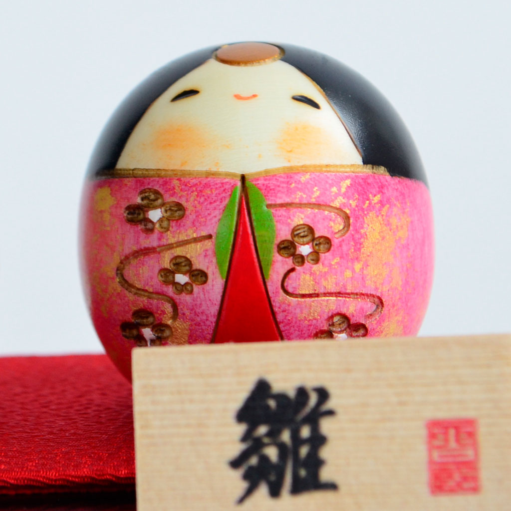 Kokeshi doll ”Happy Hina doll”