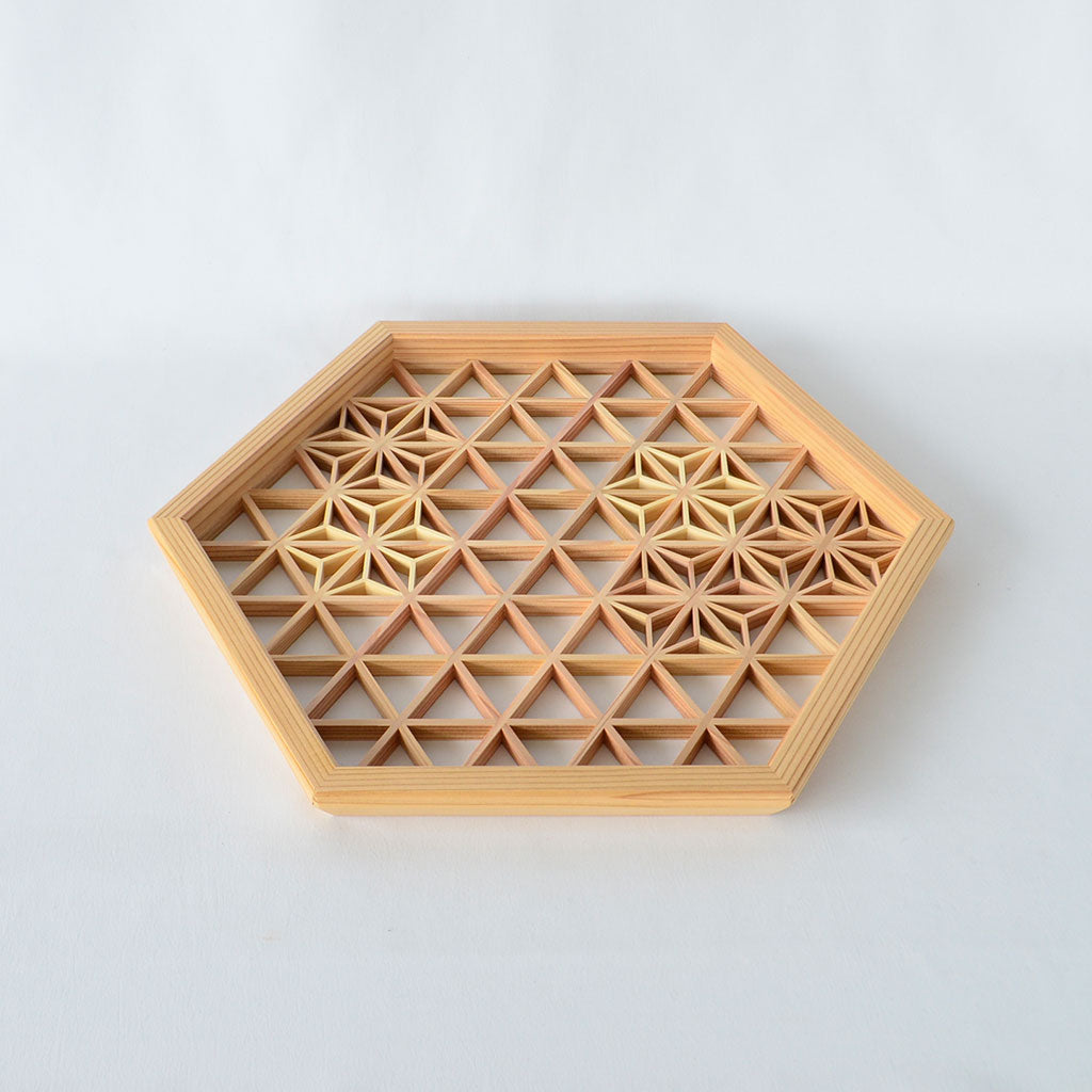 Kumiko Hexagonal Serving Tray
