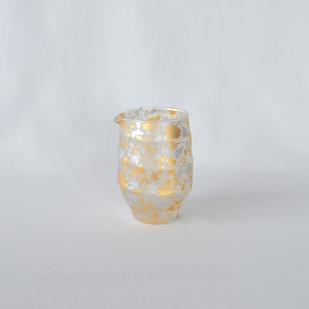 Kihaku Glass Katakuchi Sake Pitcher (2 Go / 360 ml)