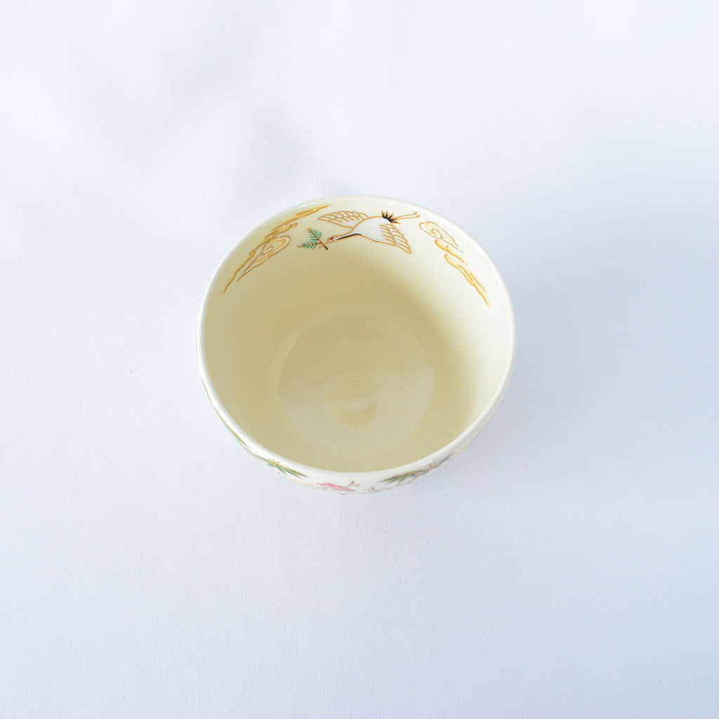 Kiyomizu Matcha Tea Bowl "Fukuju"