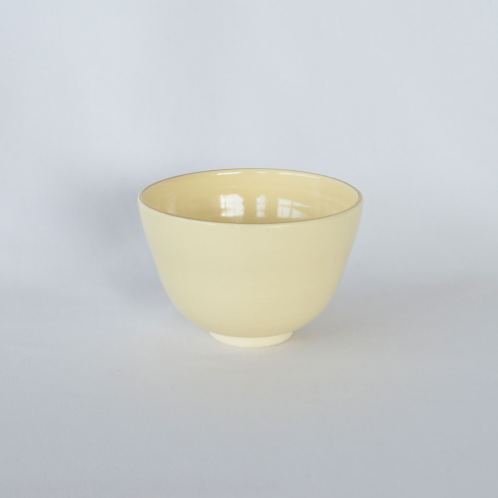 Kiyomizu Matcha Tea Bowl "Ninsei Crane, Pine, Bamboo and Plum"