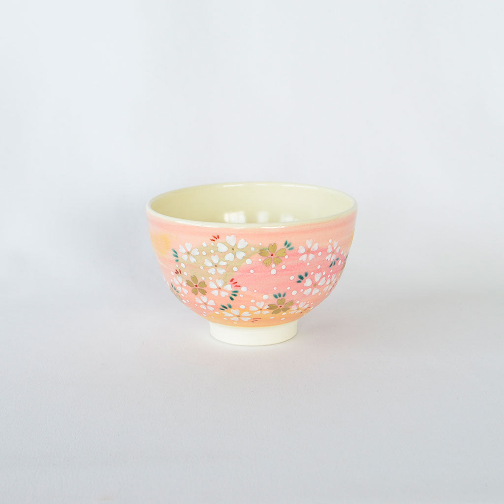 Kiyomizu Ware Matcha Bowl "Miyoshino"