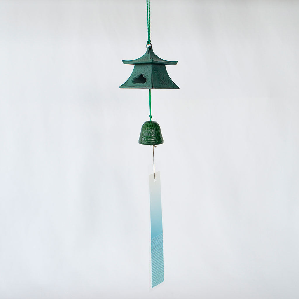 Cast Iron Wind Bell Square Lantern (Small)