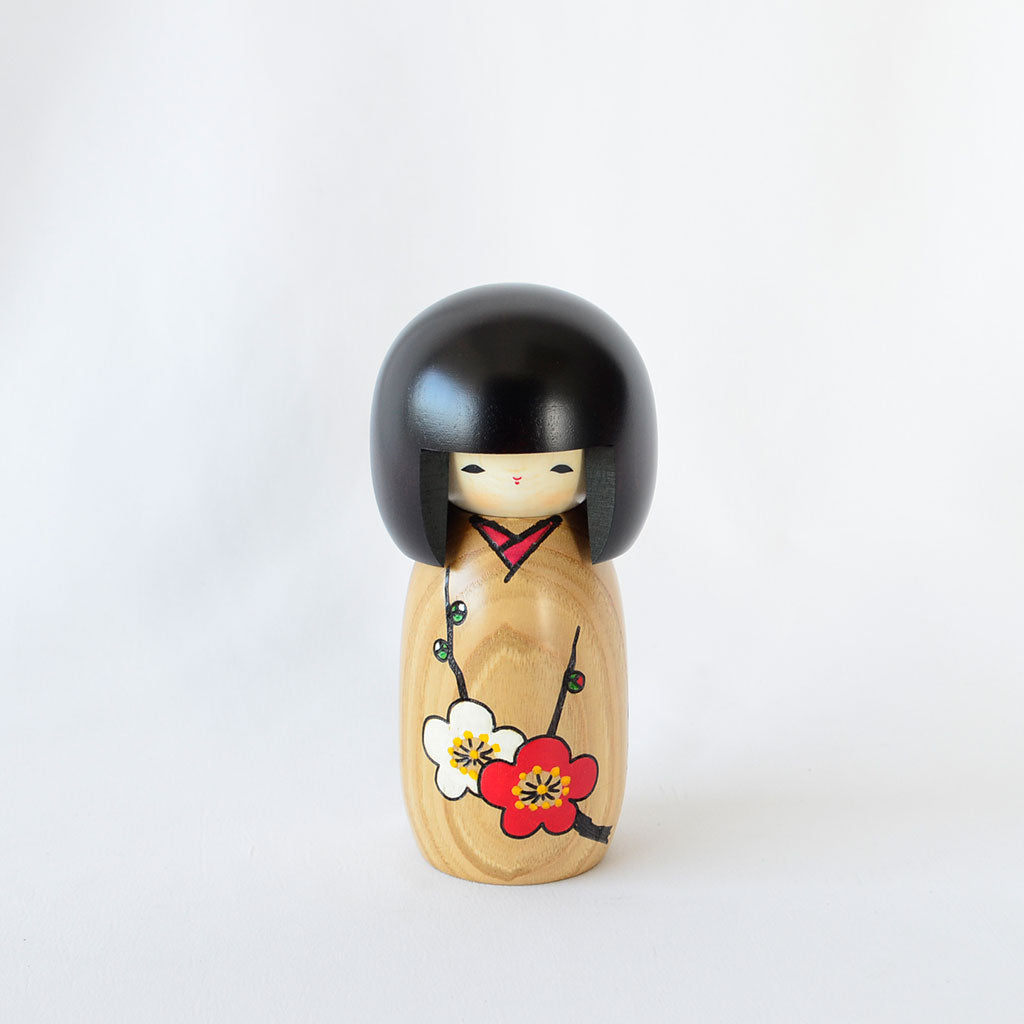 Kokeshi Doll "Hanamonogatari Ume (A Tale of Flowers Plum Blossoms)