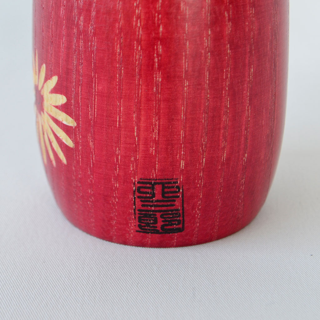 Kokeshi Doll Nogiku (Wild Chrysanthemum)