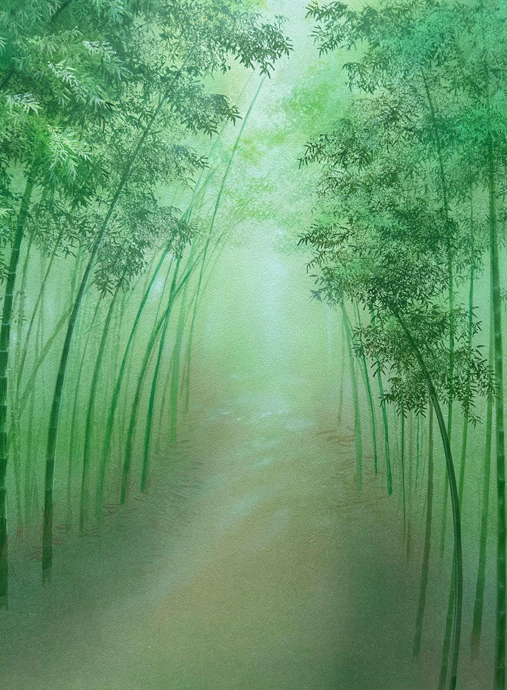 Japanese Hanging Scroll Kakejiku Maki Nakagawa "Bamboo Forest"