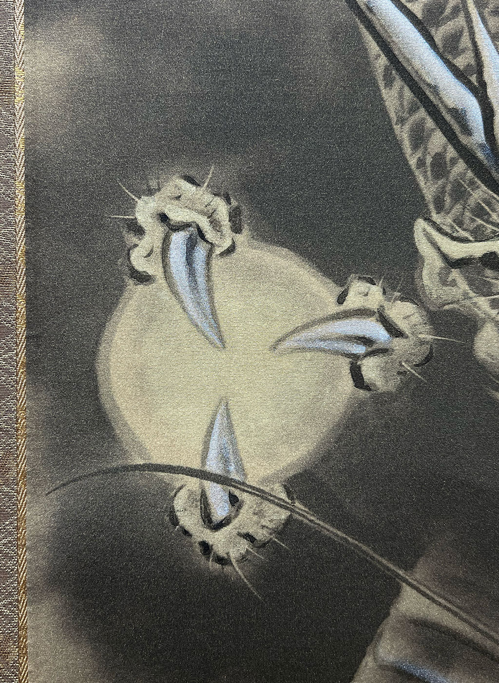 Japanese Hanging Scroll Kakejiku Reiho Imai "Golden Dragon"