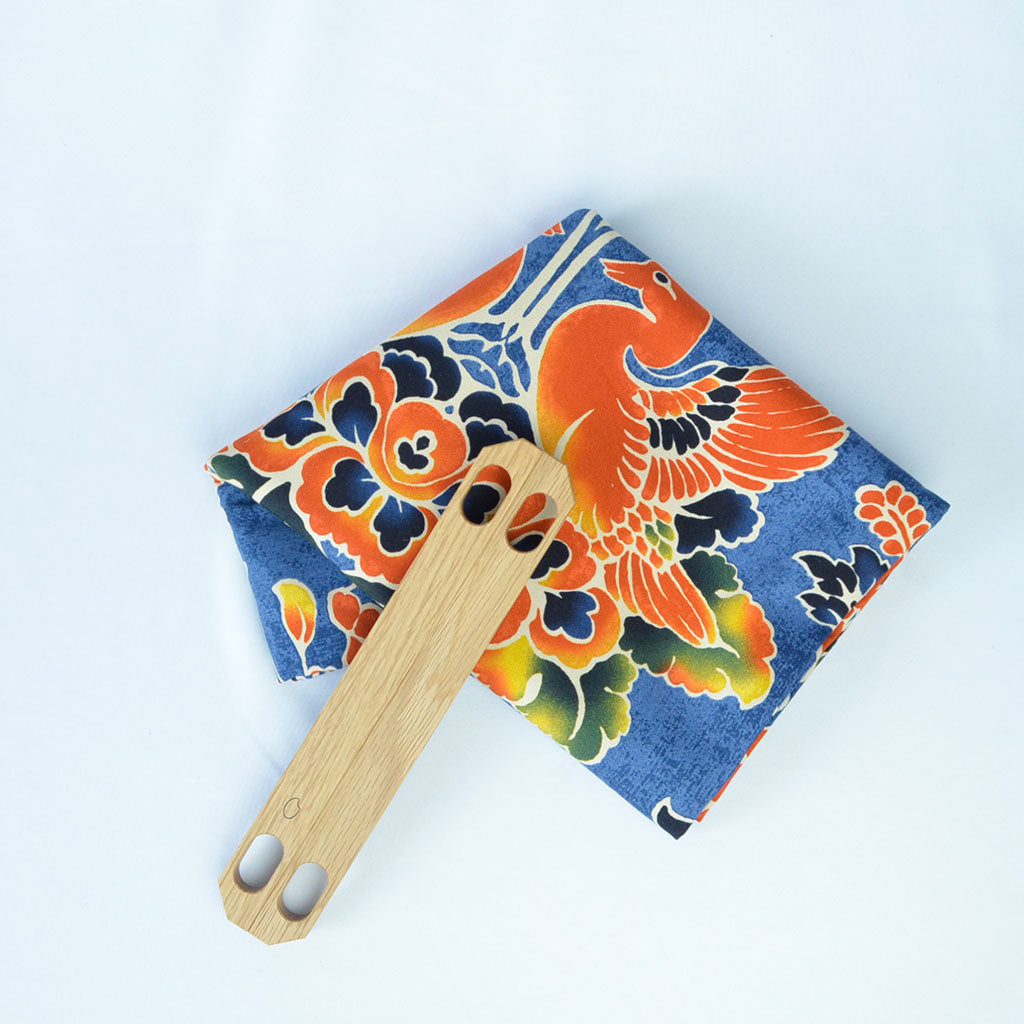 Furoshiki & Handle Set "Waon" Wood handle