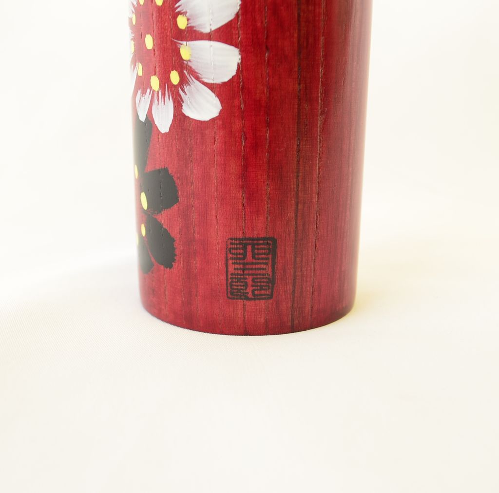Kokeshi doll "Hanaguruma (Flowers)" small