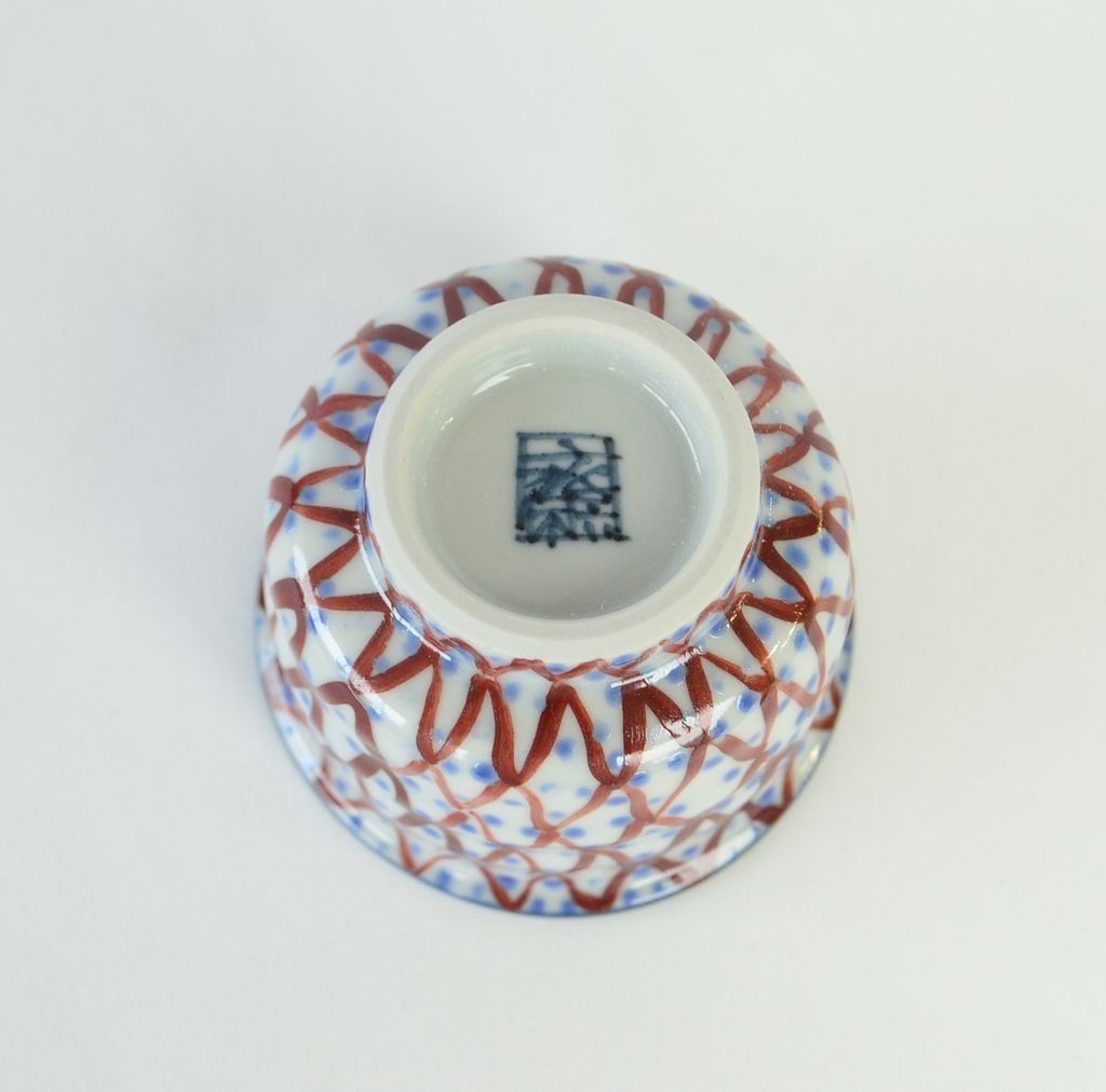 Kiyomizu ware Sake cup "Amime Sansui"