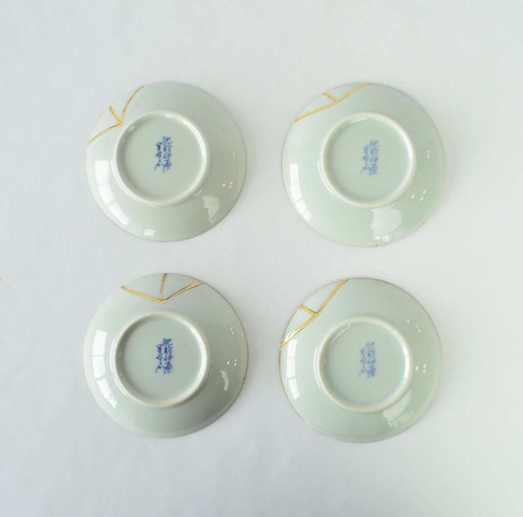 Imari ware Mini Plate Set (4 plates)