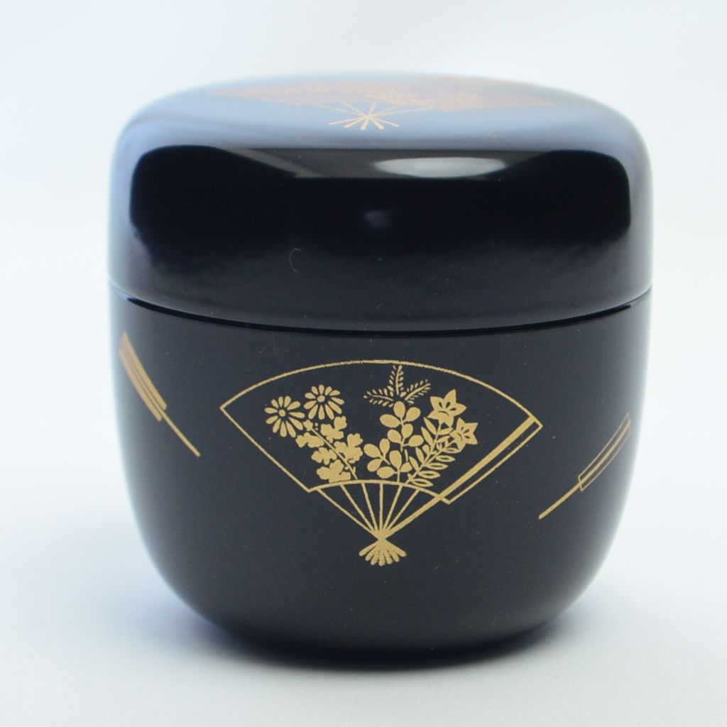 Lacquerware Tea Caddy "Fan"