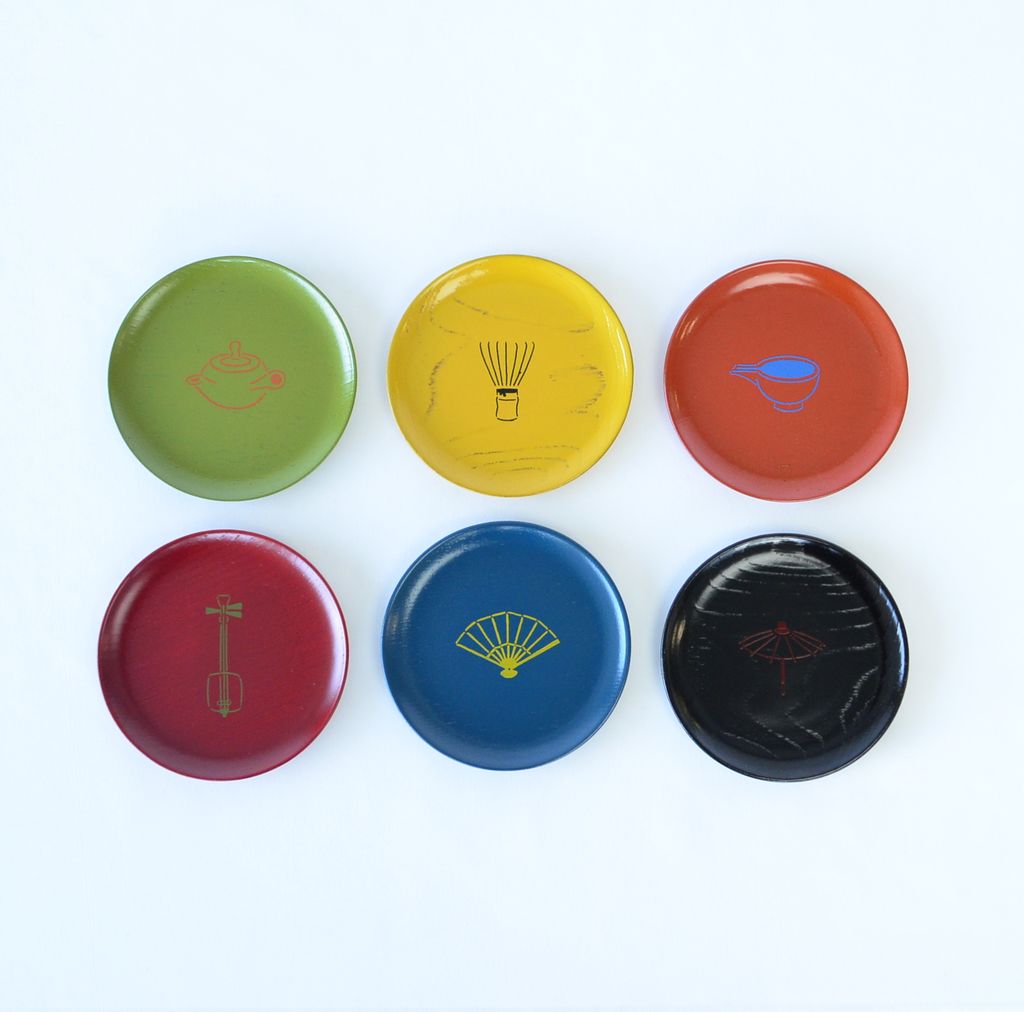 Lacquerware Small Plate Set (6pcs)●
