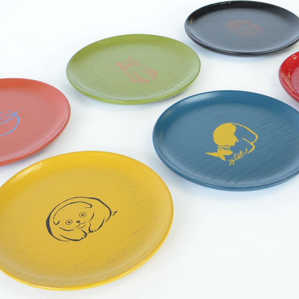 Lacquerware Small Plate Set (6pcs)●
