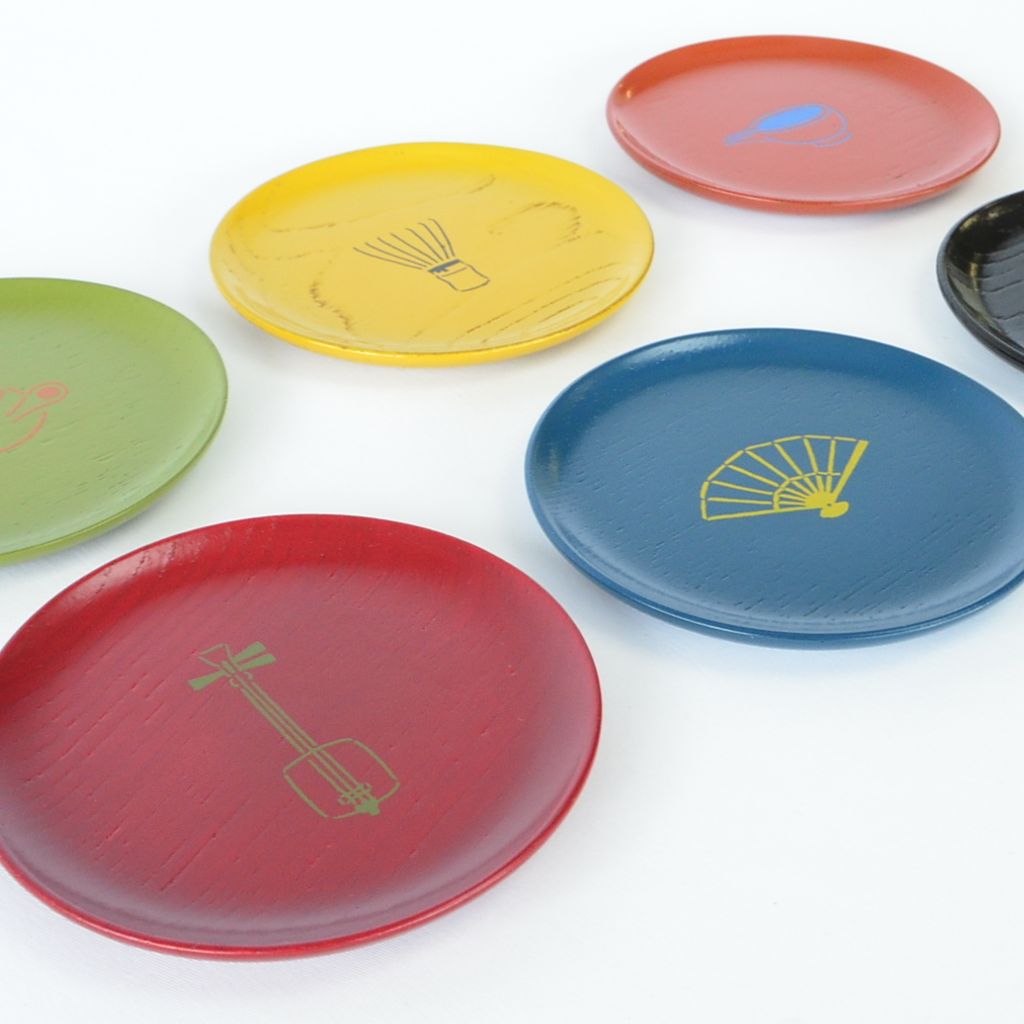 Lacquerware Small Plate Set (6pcs)●