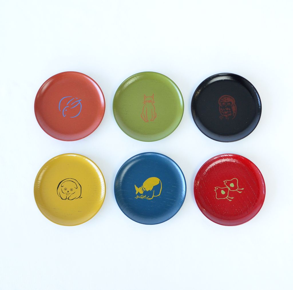 Lacquerware Small Plate Set (6pcs)●