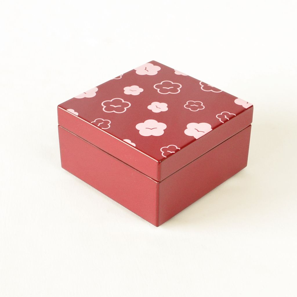Lacquerware Small Box "Ume (Plum)"●