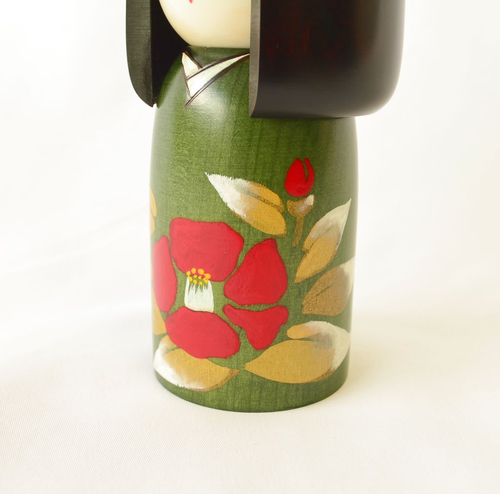 Kokeshi doll "Tsubaki no sato (Village of Camellia)" small