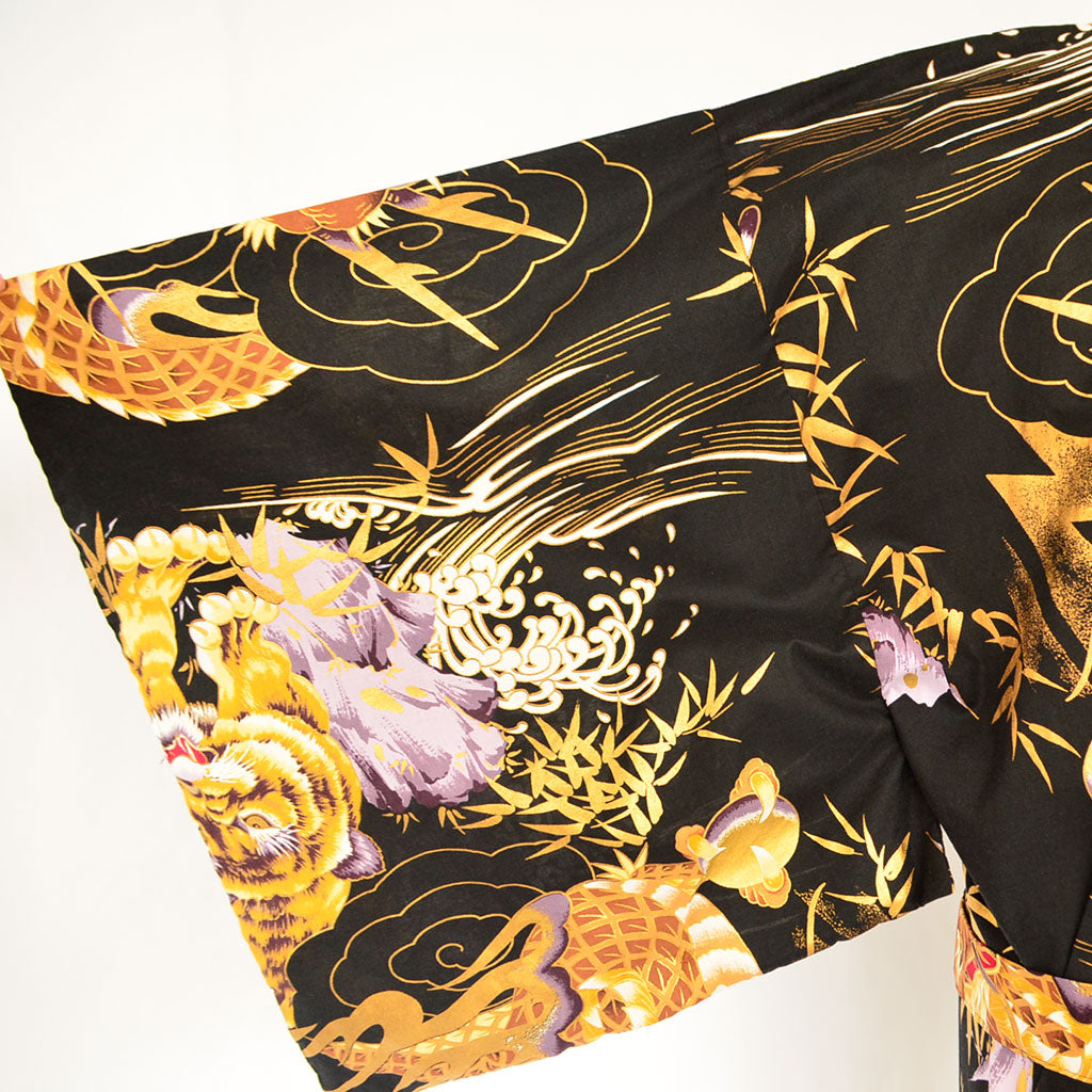 Japanese Yukata Men’s Cotton "Tiger and Dragon"