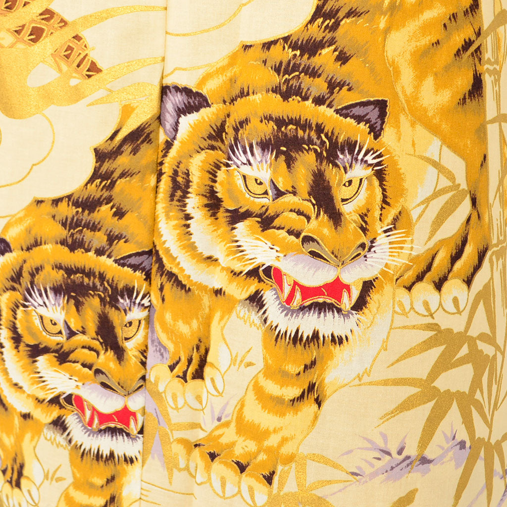 Japanese Yukata Men’s Cotton "Tiger and Dragon"