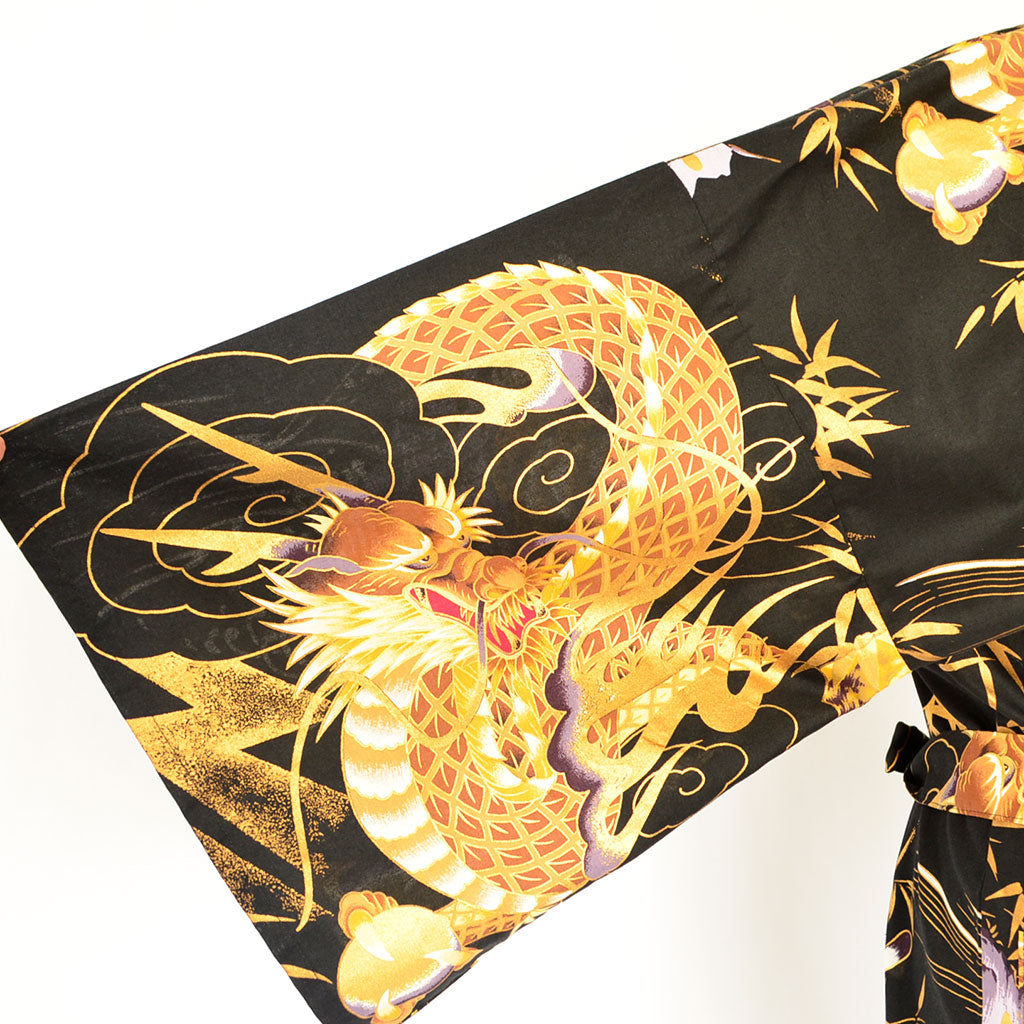 Japanese Yukata Unisex Cotton Knee-length "Tiger and Dragon"