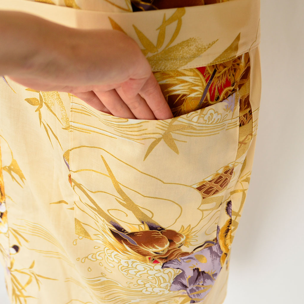 Japanese Yukata Unisex Cotton Knee-length "Tiger and Dragon"