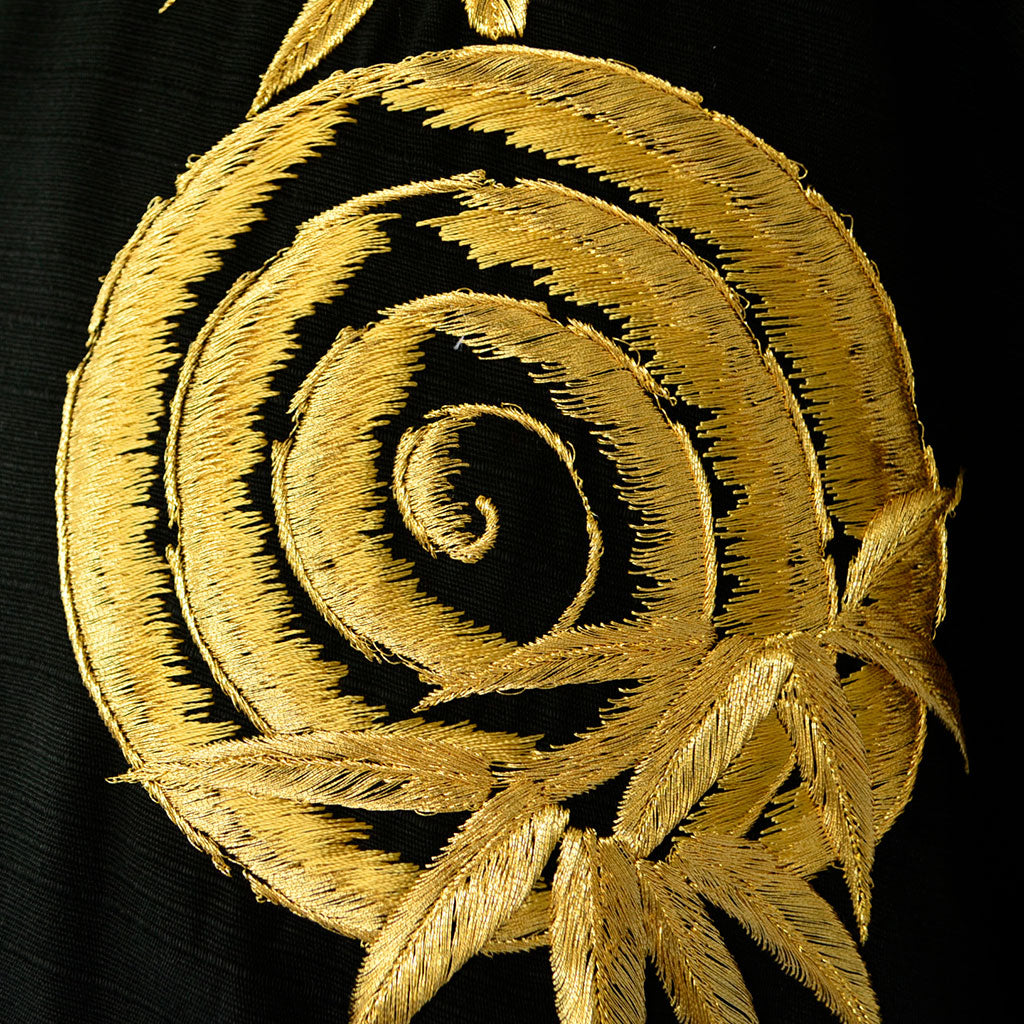 Japanese Kimono Men’s Cotton Knee-length "Tiger" Embroidery