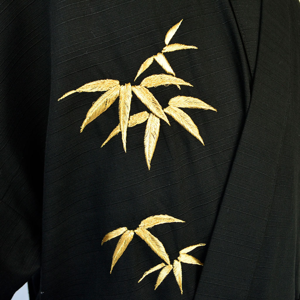 Japanese Kimono Men’s Cotton Knee-length "Tiger" Embroidery