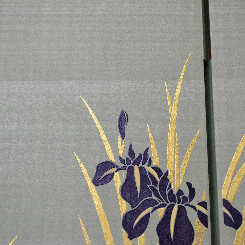 Byobu Folding Screen with 2 Panels "Iris"