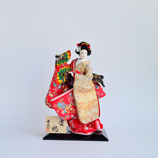 Japanese Doll "Kotobuki (Two fans)" Size6 / 697