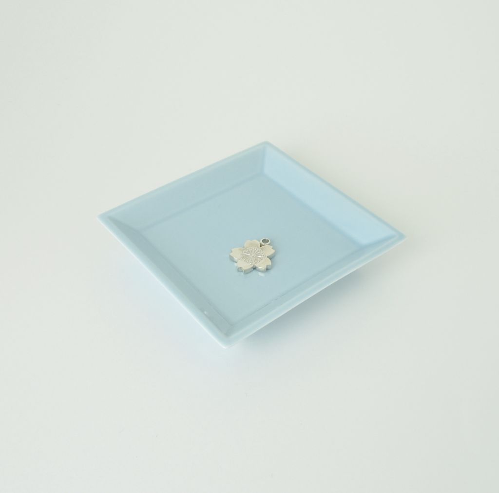 Pure Silver Incense Holder and  Plate Set