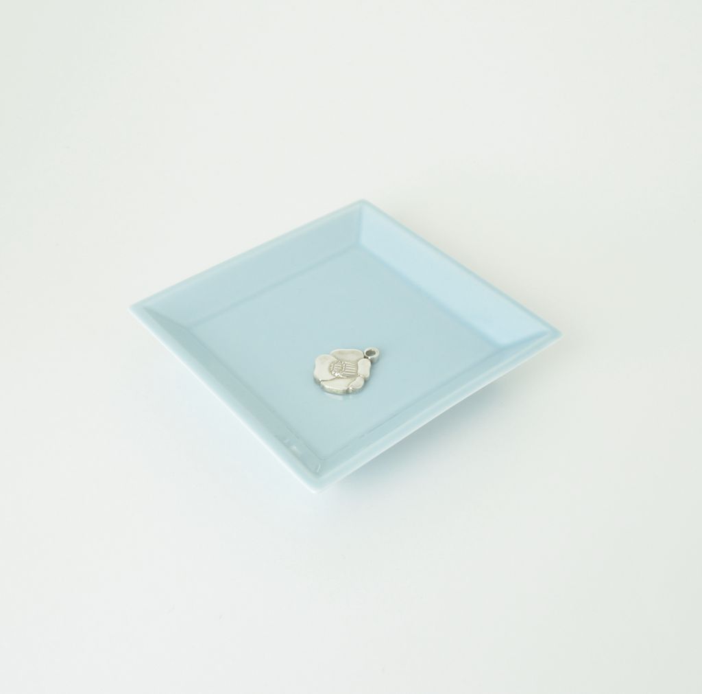 Pure Silver Incense Holder and  Plate Set