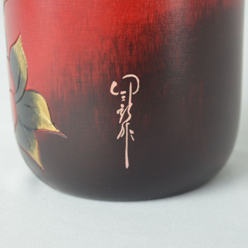 Kokeshi doll "Benitsubaki (Red Camellia)"