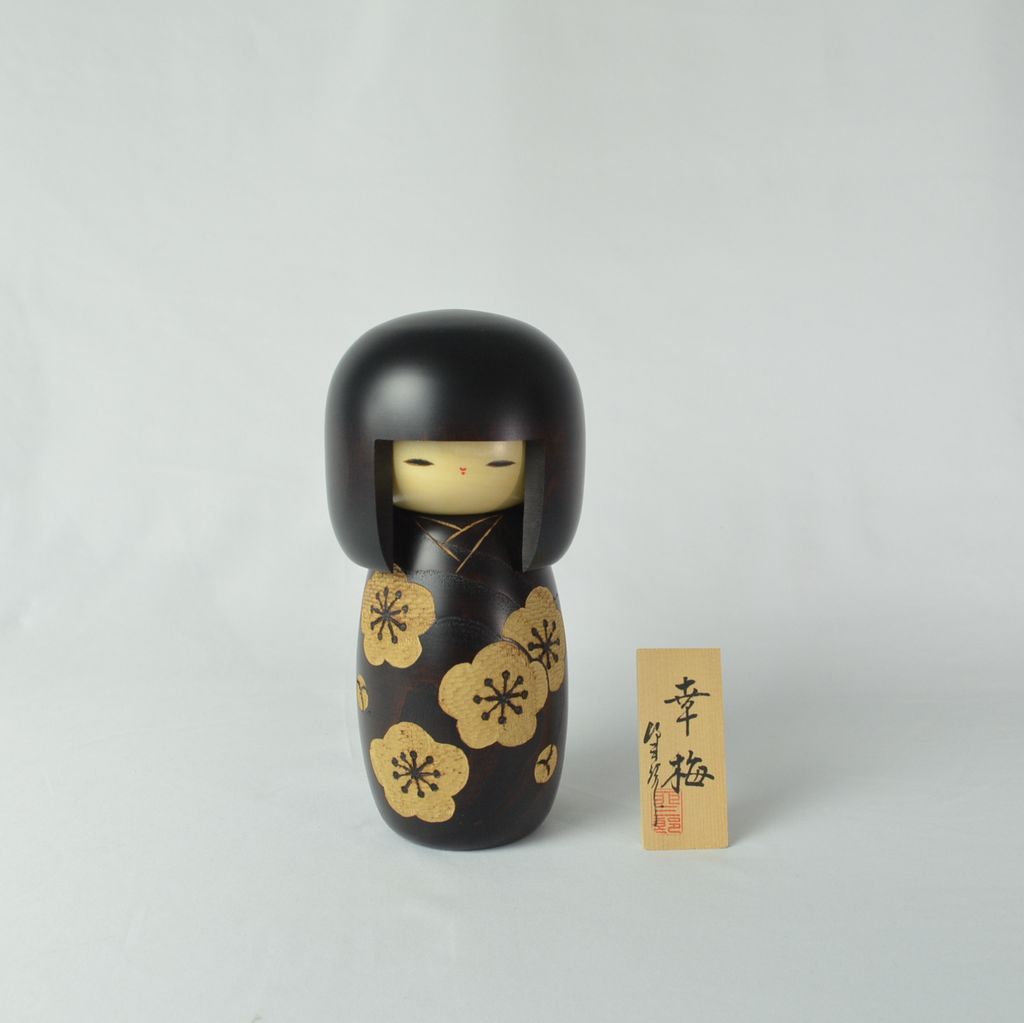 Kokeshi doll "Kōbai (Plum Blossoms)"