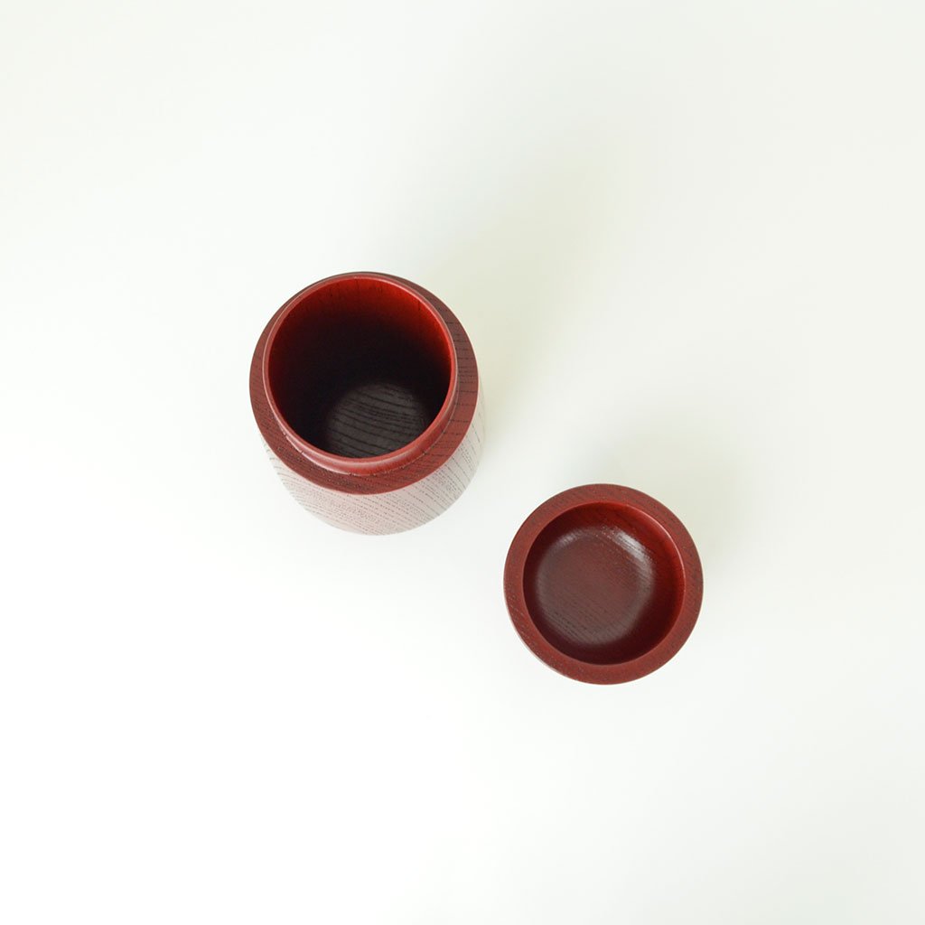 Lacquerware Tea Caddy "MOKU Chazutsu"●