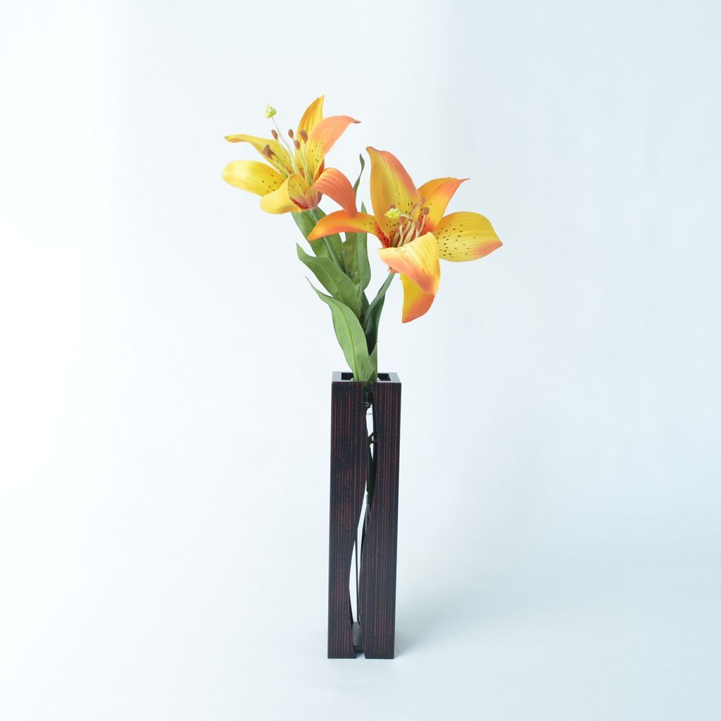 Lacquerware Flower Vase "Akebono"●