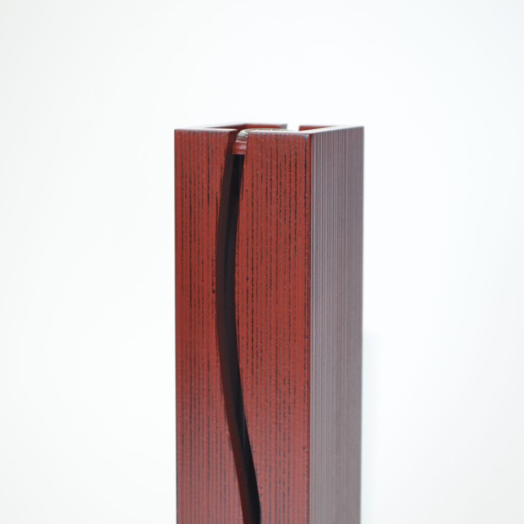 Lacquerware Flower Vase “Negoro”●