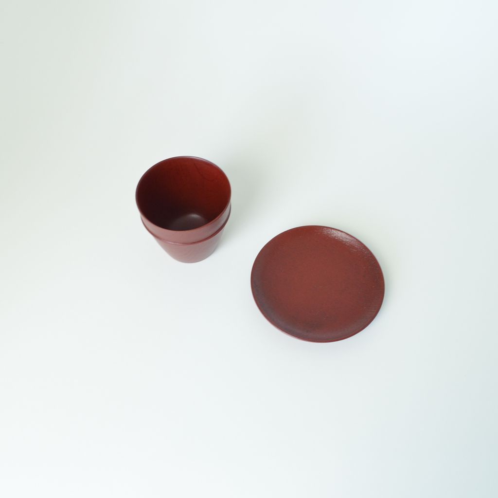 Lacquerware Mini Cup Set "MOKU Mini Cup & Saucer Set"●