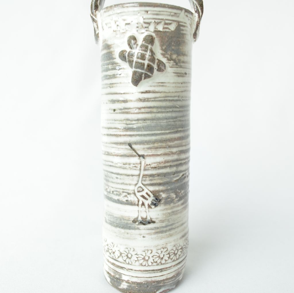 Flower Vase "Crane and Turtle"